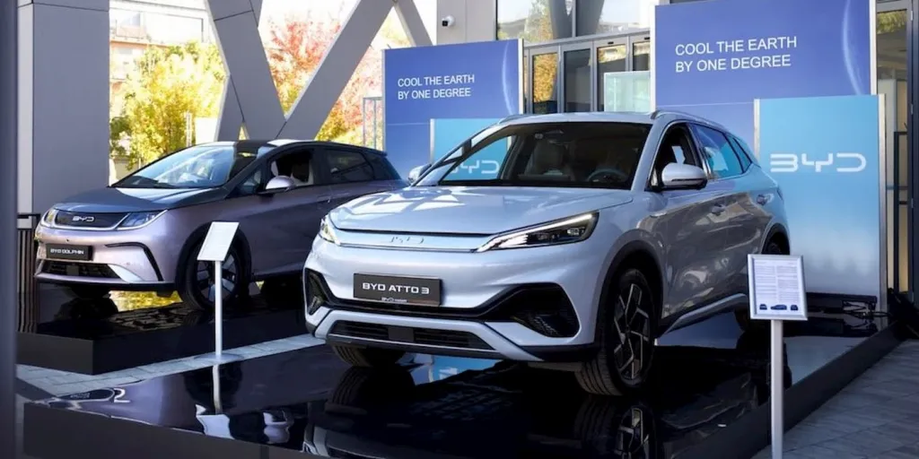 BYD I Gaffael Deliwr Auto Almaeneg Hedin Electric Mobility